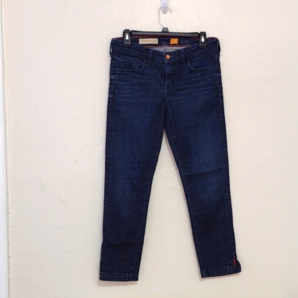 Pilcro and the Letterpress Anthropologie Stet Side Slit Skinny Ankle Jeans  28